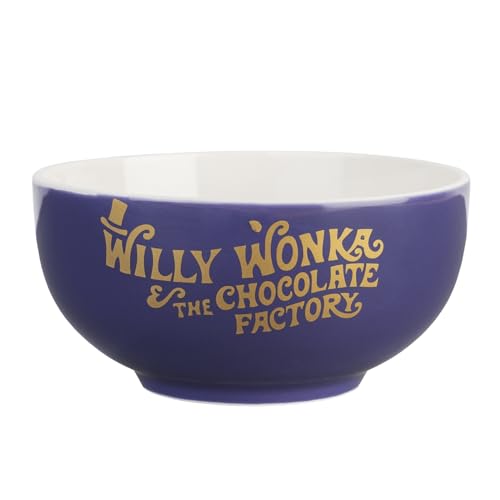 Grupo Erik Bowl Schüssel Willy Wonka und die Schokoladenfabrik - Keramik Schale 14,0 x 7,0 cm Müslischale - Offizieller Willy Wonka Fanartikel