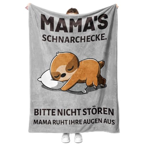 KAAYEE Geschenke für Mama, Weiche Decke Besondere Mama Geschenk zum Weihnachten Geburtstag Muttertag, Geburtstagsgeschenk Muttertagsgeschenke für Mutter von Kindern 1.3 * 1.5 M