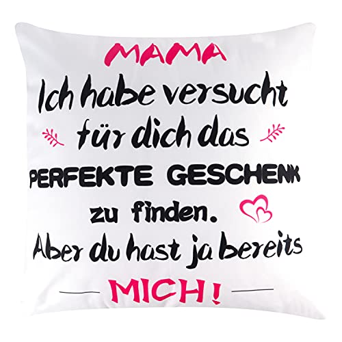 Rebundex Geburtstagsgeschenk für Geburtstag Mutter Beste Mama Geschenk Kissenbezug Personalisiert