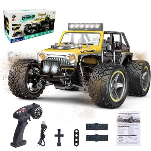 PENGBU RC Ferngesteuertes Auto ab 8 6 5 4 Jahre, Auto Ferngesteuert ab 6 8 Jahre, Monstertruck ferngesteuert ab 6 Jahre, 1/22 RC Auto Kinder mit Fernbedienung 2.4GHz All Terrain Wasserdicht (2 AKKU)